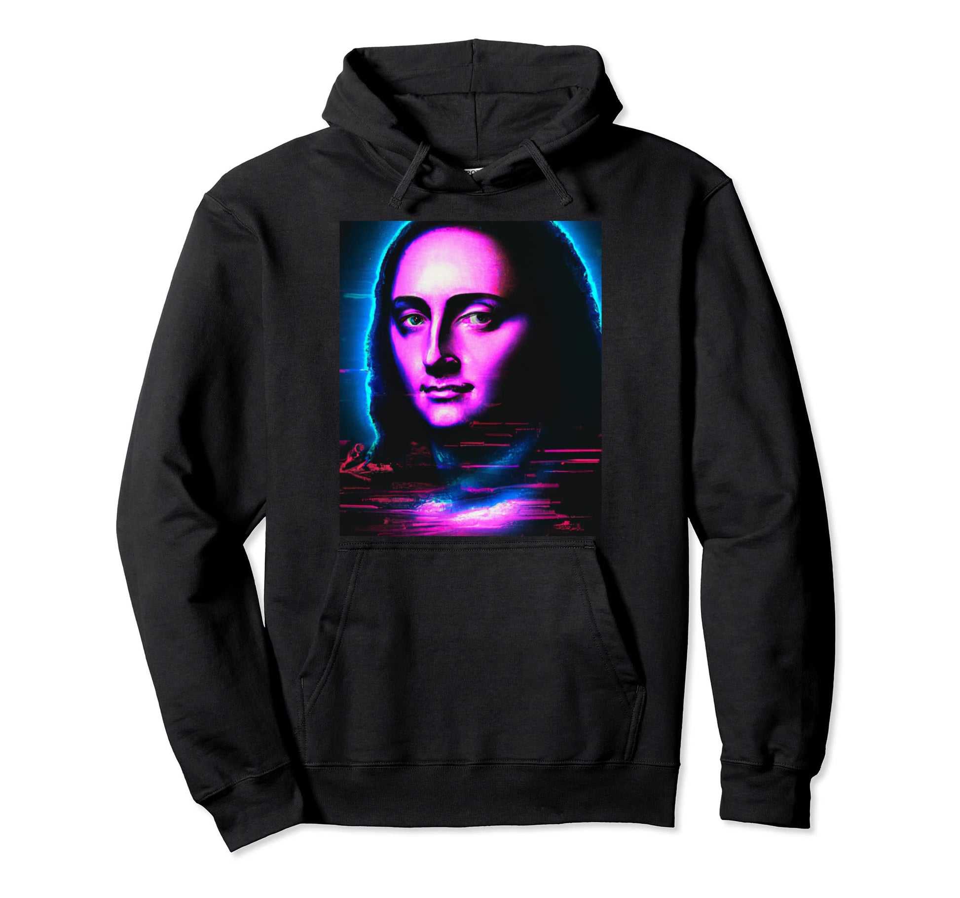 Vaporwave Aesthetic Portrait Hoodie - Casual Everyday Wear Men Women - T-Shirt, Sweatshirt, Hoodie