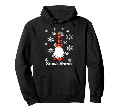Snow Shmo Grumpy Garden Gnome Plaid Hoodie - Trendy Graphic for Adults - T-Shirt, Sweatshirt, Hoodie