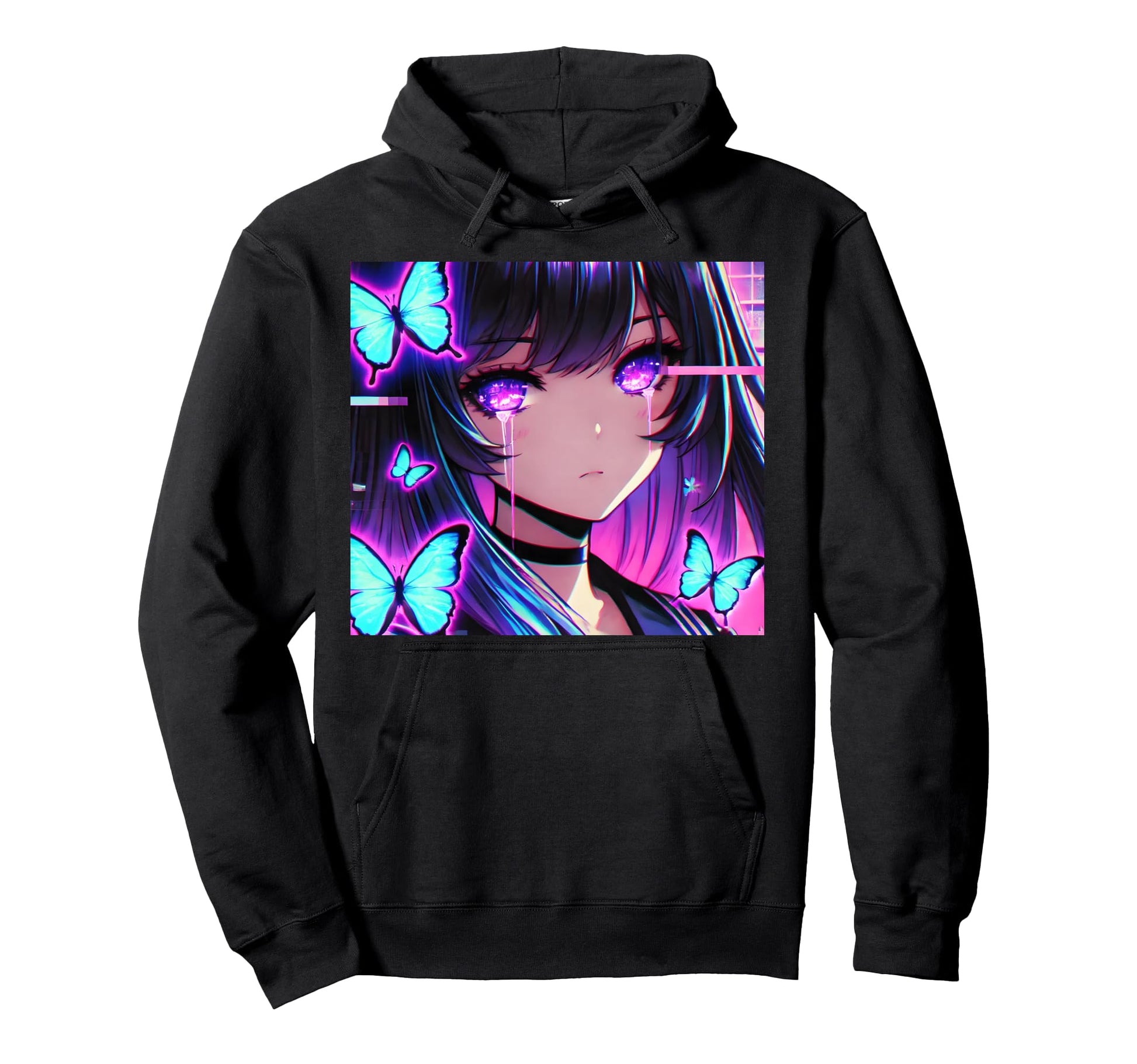Anime Vaporwave Egirl Aesthetic Japanese Hoodie - Unique Graphic Unisex - T-Shirt, Sweatshirt, Hoodie