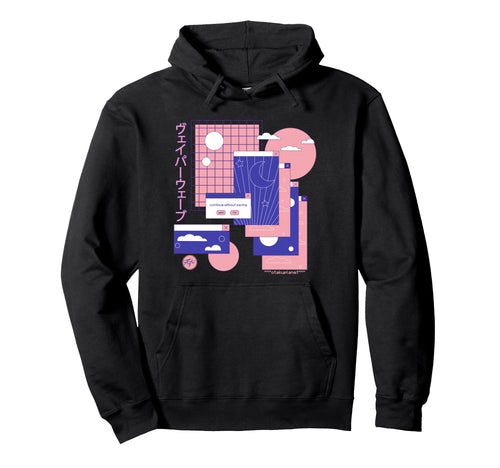 Japanese 90S Cyberpunk Minimalist Rerto Hoodie - Novelty Apparel Unisex - T-Shirt, Sweatshirt, Hoodie