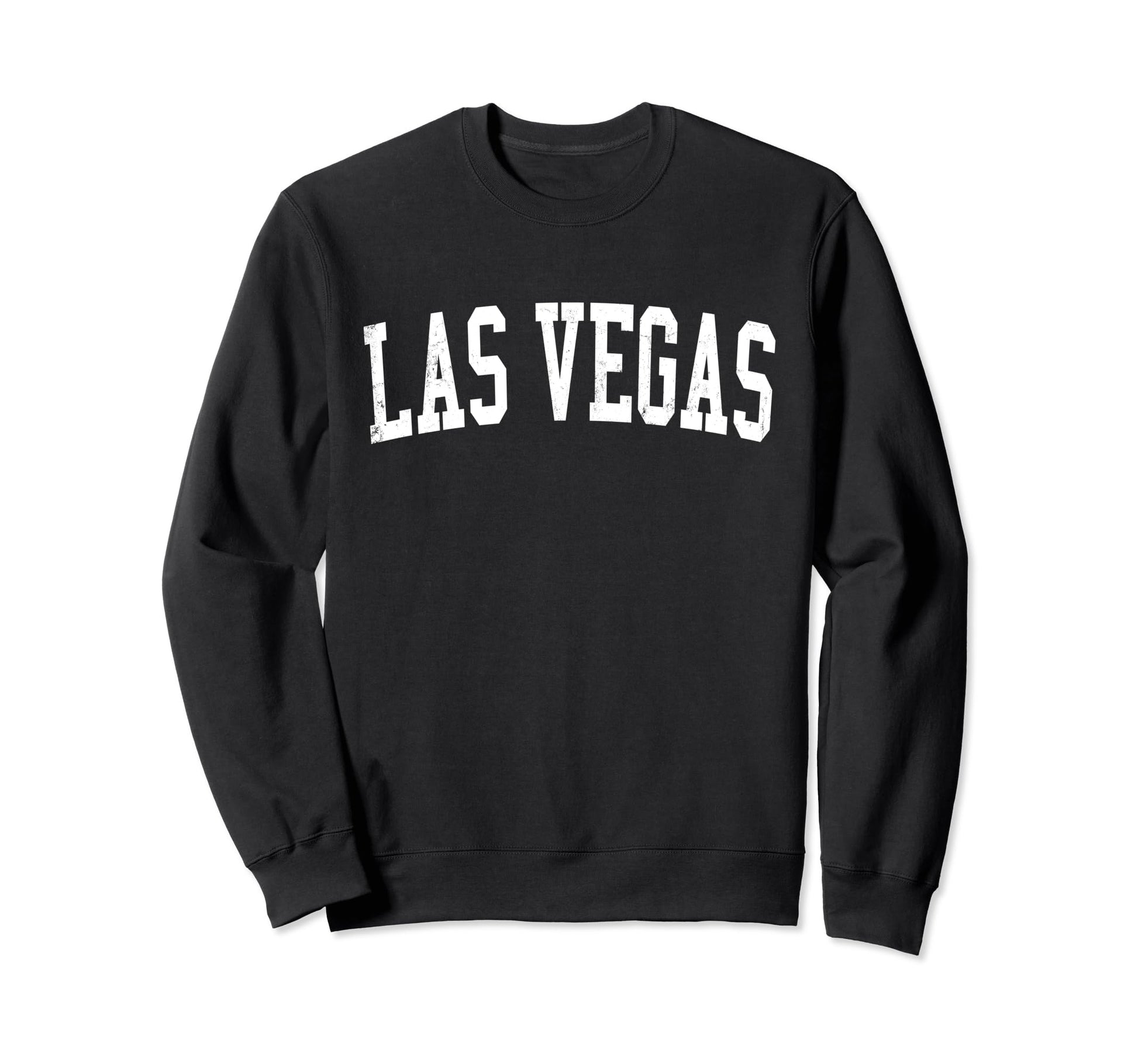 Las Vegas Nm Distressed White Sweatshirt - Casual Everyday Wear Men Women - T-Shirt, Sweatshirt, Hoodie