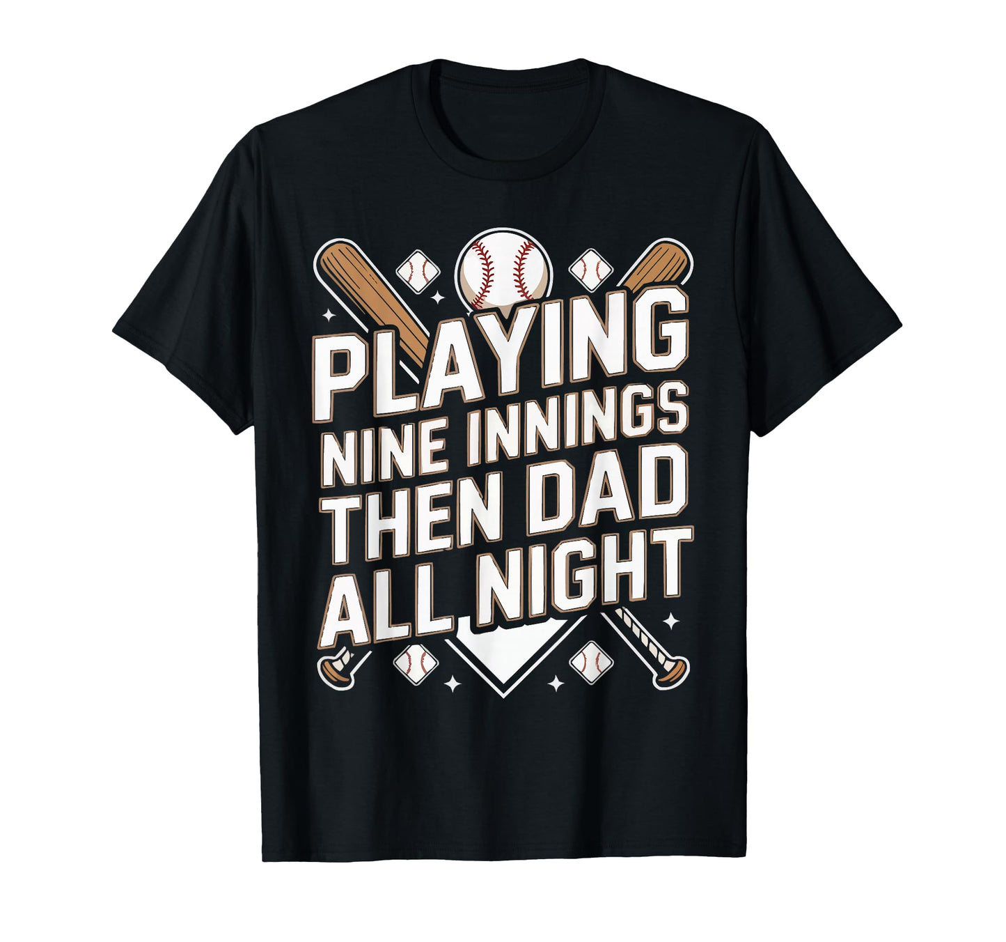 Baseball Dad Baseballer Daddy Baseball T-Shirt - Unique Graphic Unisex - T-Shirt, Sweatshirt, Hoodie