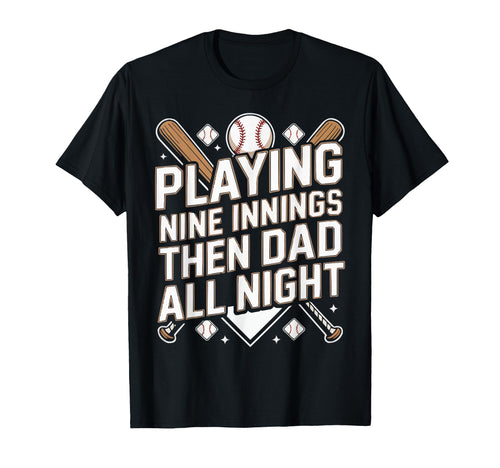Baseball Dad Baseballer Daddy Baseball T-Shirt - Unique Graphic Unisex - T-Shirt, Sweatshirt, Hoodie