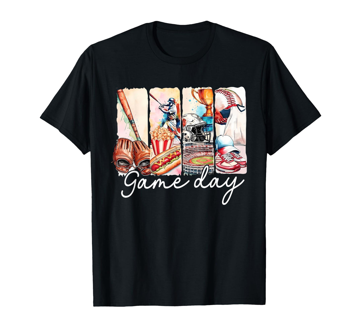 Game Day Baseball Softball Heart T-Shirt - Minimalist Print for Adults - T-Shirt, Sweatshirt, Hoodie
