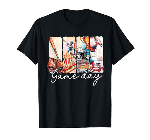 Game Day Baseball Softball Heart T-Shirt - Minimalist Print for Adults - T-Shirt, Sweatshirt, Hoodie