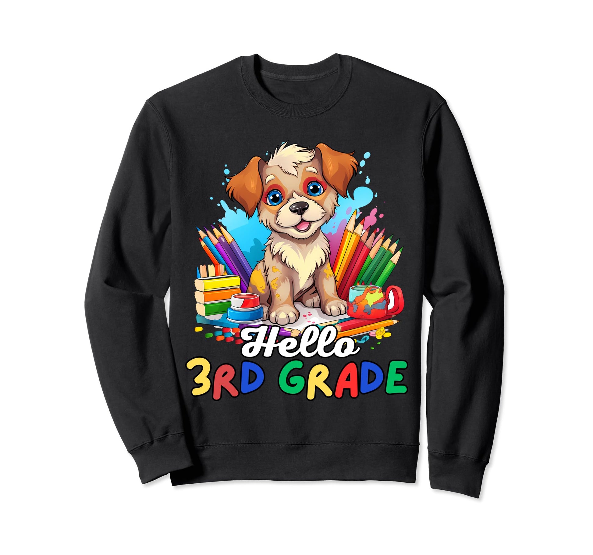Hello 3Rd Grade Back To School Sweatshirt - Fun Novelty Design Unisex - T-Shirt, Sweatshirt, Hoodie