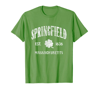 Springfield Massachusetts Varsity T-Shirt - Novelty Apparel Unisex - T-Shirt, Sweatshirt, Hoodie