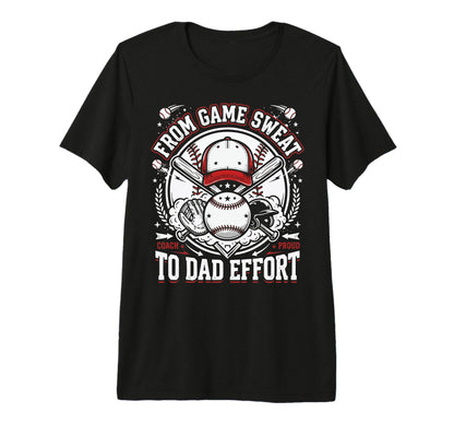 Baseball Dad Baseballer Daddy T-Shirt - Casual Everyday Wear Unisex - T-Shirt, Sweatshirt, Hoodie