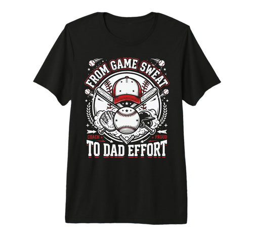 Baseball Dad Baseballer Daddy T-Shirt - Casual Everyday Wear Unisex - T-Shirt, Sweatshirt, Hoodie