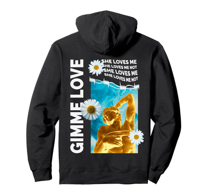 Gimme Love Statue Daisy Aesthetic Edgy Hoodie - Novelty Apparel for Adults - T-Shirt, Sweatshirt, Hoodie