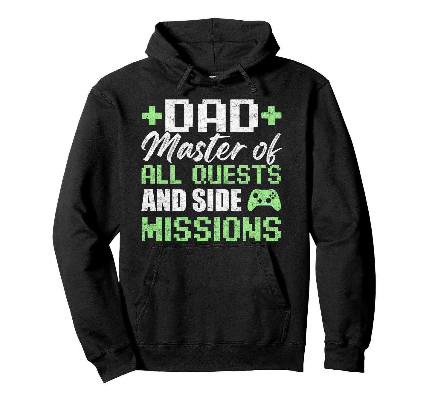 Gamer Dad Fathers Day Dad Master All Quests Hoodie - Novelty Apparel Unisex - T-Shirt, Sweatshirt, Hoodie