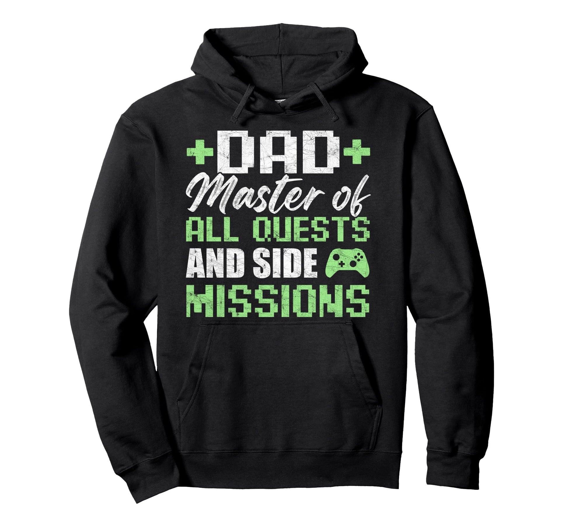 Gamer Dad Fathers Day Dad Master All Quests Hoodie - Novelty Apparel Unisex - T-Shirt, Sweatshirt, Hoodie