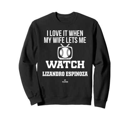 My Wife Lets Me Watch Lizandro Sweatshirt - Aesthetic Graphic Men Women - T-Shirt, Sweatshirt, Hoodie