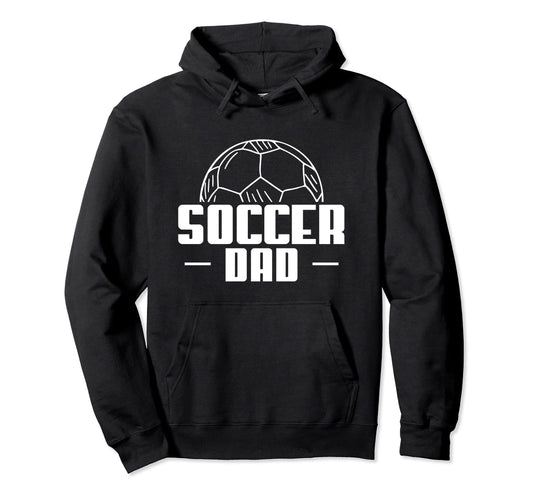 Soccer Dad Soccer Player Coach Hoodie - Minimalist Print Men Women - T-Shirt, Sweatshirt, Hoodie