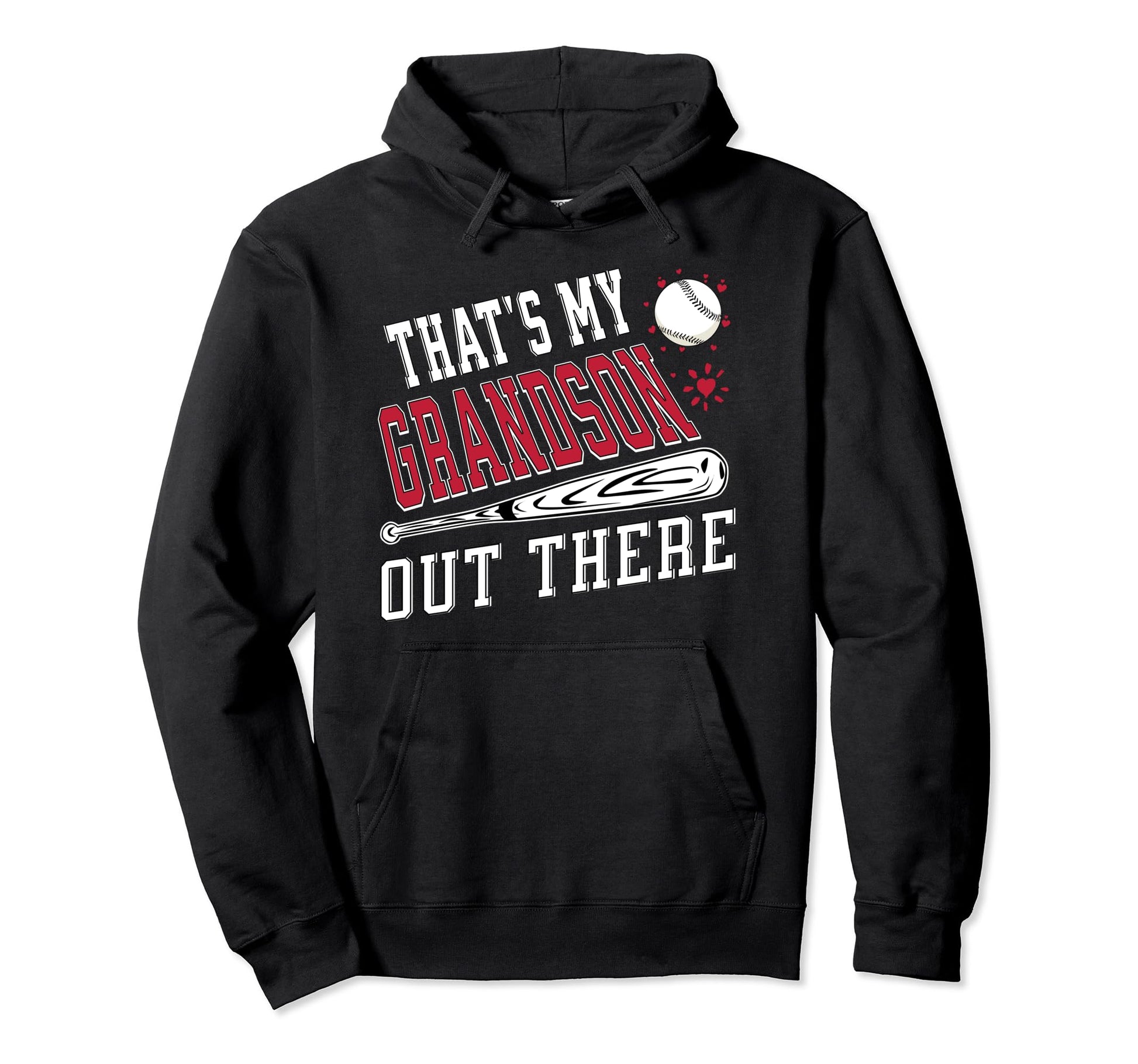 Thats My Grandson Out There Baseball Hoodie - Streetwear Style Men Women - T-Shirt, Sweatshirt, Hoodie