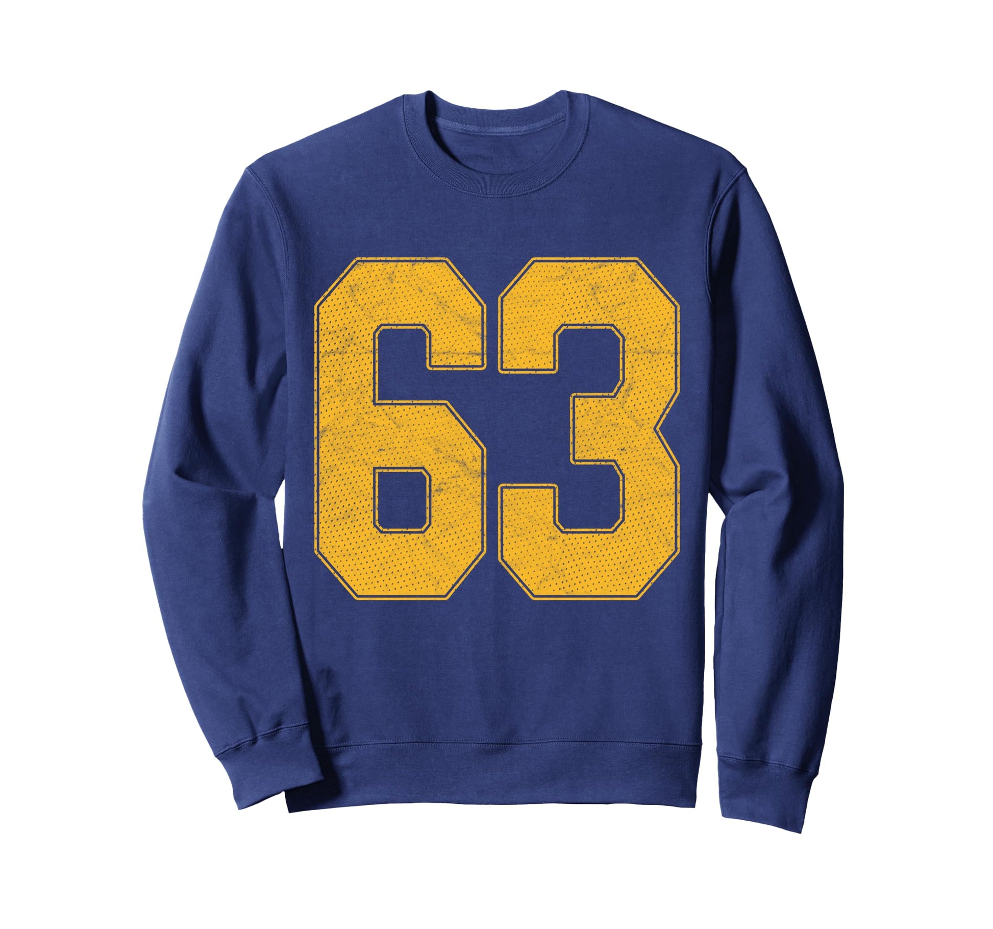Number 63 Numbered Uniform Sports Sweatshirt - Streetwear Style Unisex - T-Shirt, Sweatshirt, Hoodie