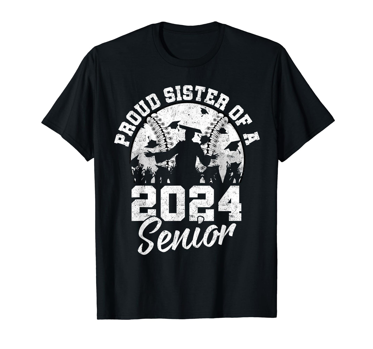 Senior Aunt 2024 Baseball Class 2024 T-Shirt - Trendy Graphic Men Women - T-Shirt, Sweatshirt, Hoodie