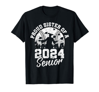 Senior Aunt 2024 Baseball Class 2024 T-Shirt - Trendy Graphic Men Women - T-Shirt, Sweatshirt, Hoodie