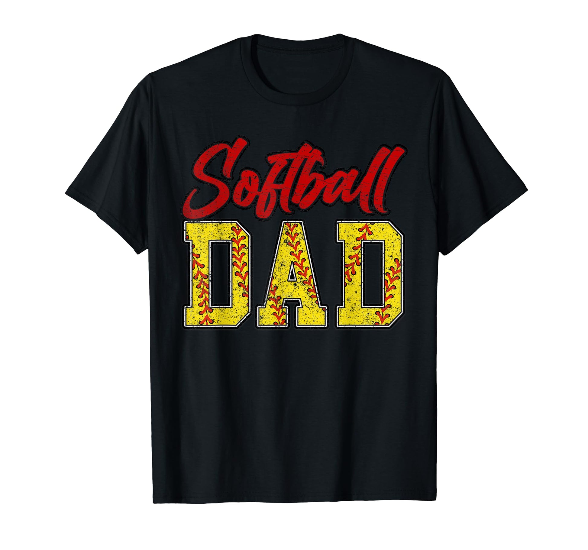 Softball Dad Groovy Loud Proud T-Shirt - Fun Novelty Design for Adults - T-Shirt, Sweatshirt, Hoodie