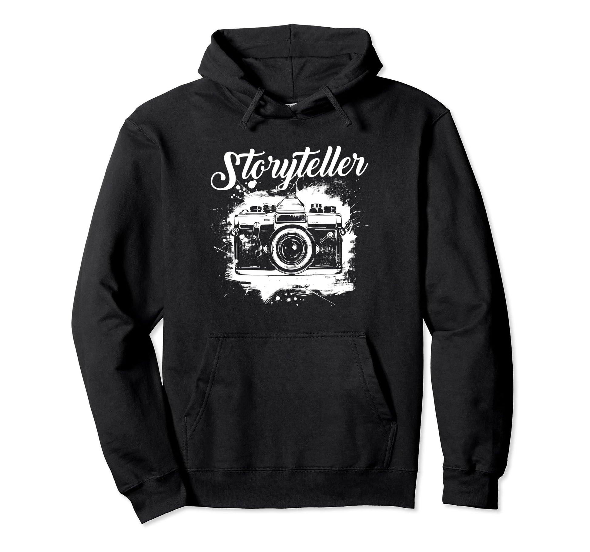 Photographer Storyteller Camera Hoodie - Graphic Print Men Women - T-Shirt, Sweatshirt, Hoodie