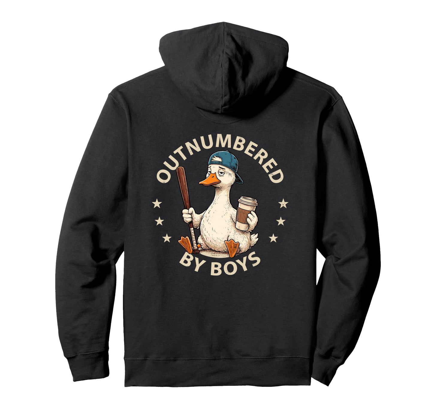 Outnumbered Mom Funny Mom Goose Family Hoodie - Trendy Graphic for Adults - T-Shirt, Sweatshirt, Hoodie
