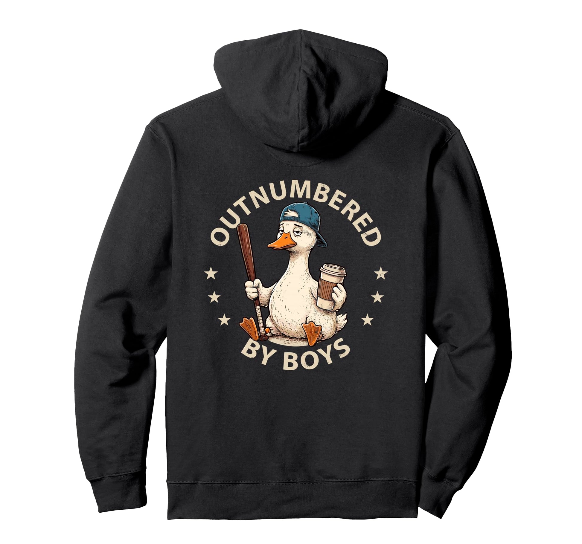 Outnumbered Mom Funny Mom Goose Family Hoodie - Trendy Graphic for Adults - T-Shirt, Sweatshirt, Hoodie