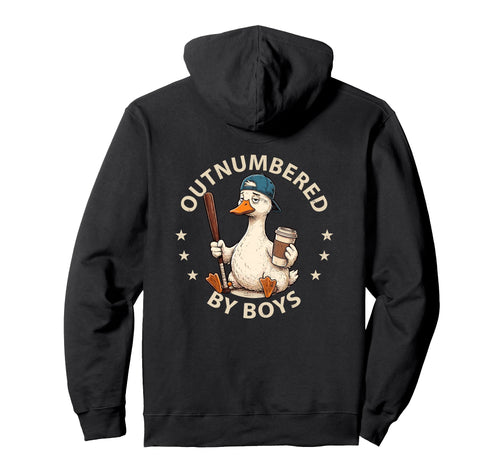 Outnumbered Mom Funny Mom Goose Family Hoodie - Trendy Graphic for Adults - T-Shirt, Sweatshirt, Hoodie