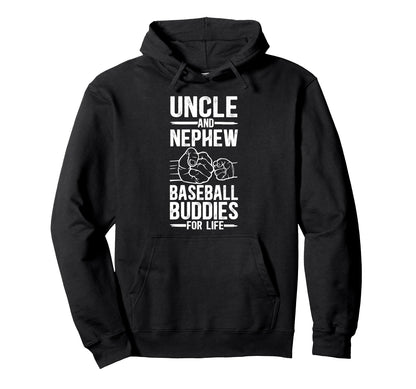 Baseball Uncle And Nephew Baseball Hoodie - Novelty Apparel Men Women - T-Shirt, Sweatshirt, Hoodie