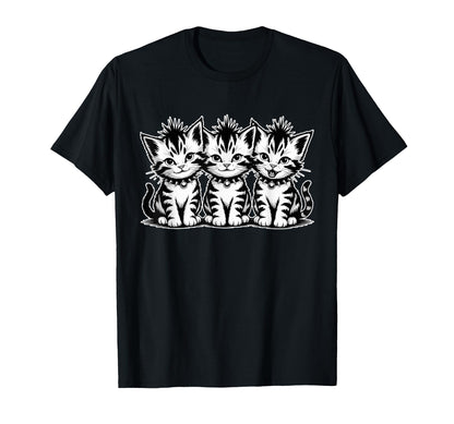 Punk Rock Kittens Mohawk Alternative Cat T-Shirt - Novelty Apparel Unisex - T-Shirt, Sweatshirt, Hoodie