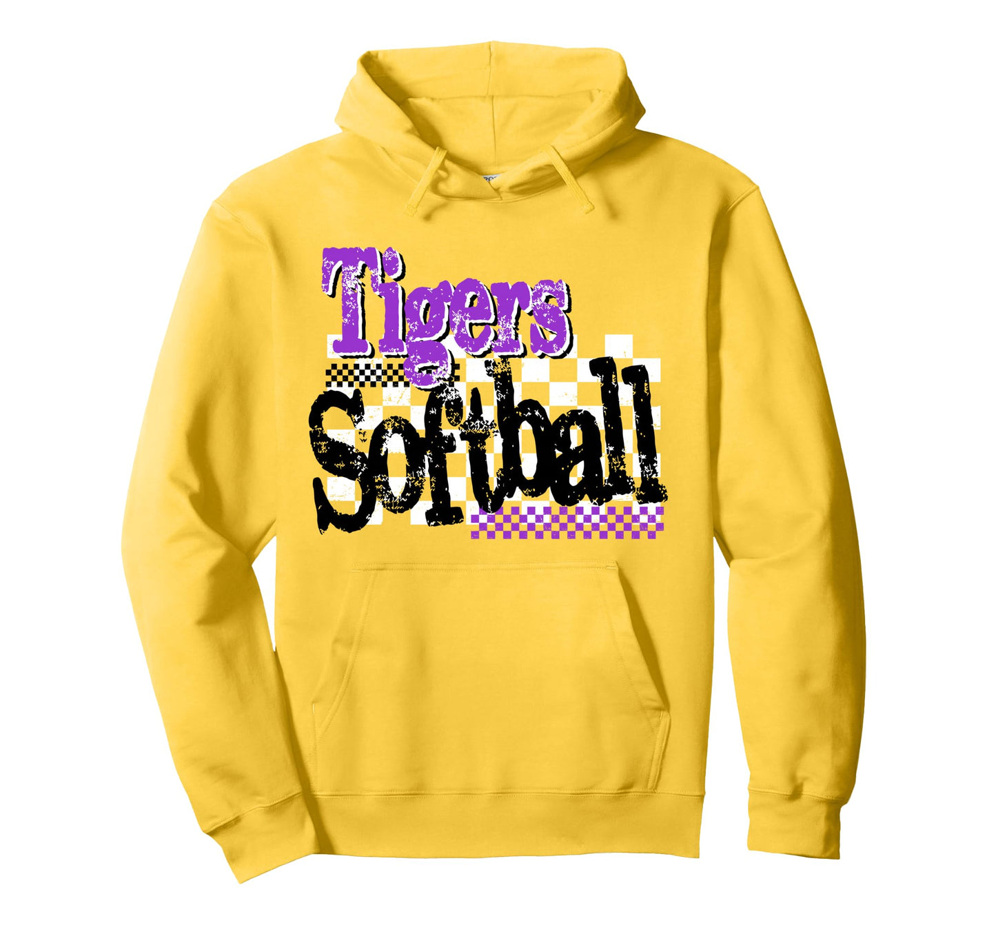 Tigers Softball Mom Purple Tiger Pride Hoodie - Streetwear Style Unisex - T-Shirt, Sweatshirt, Hoodie