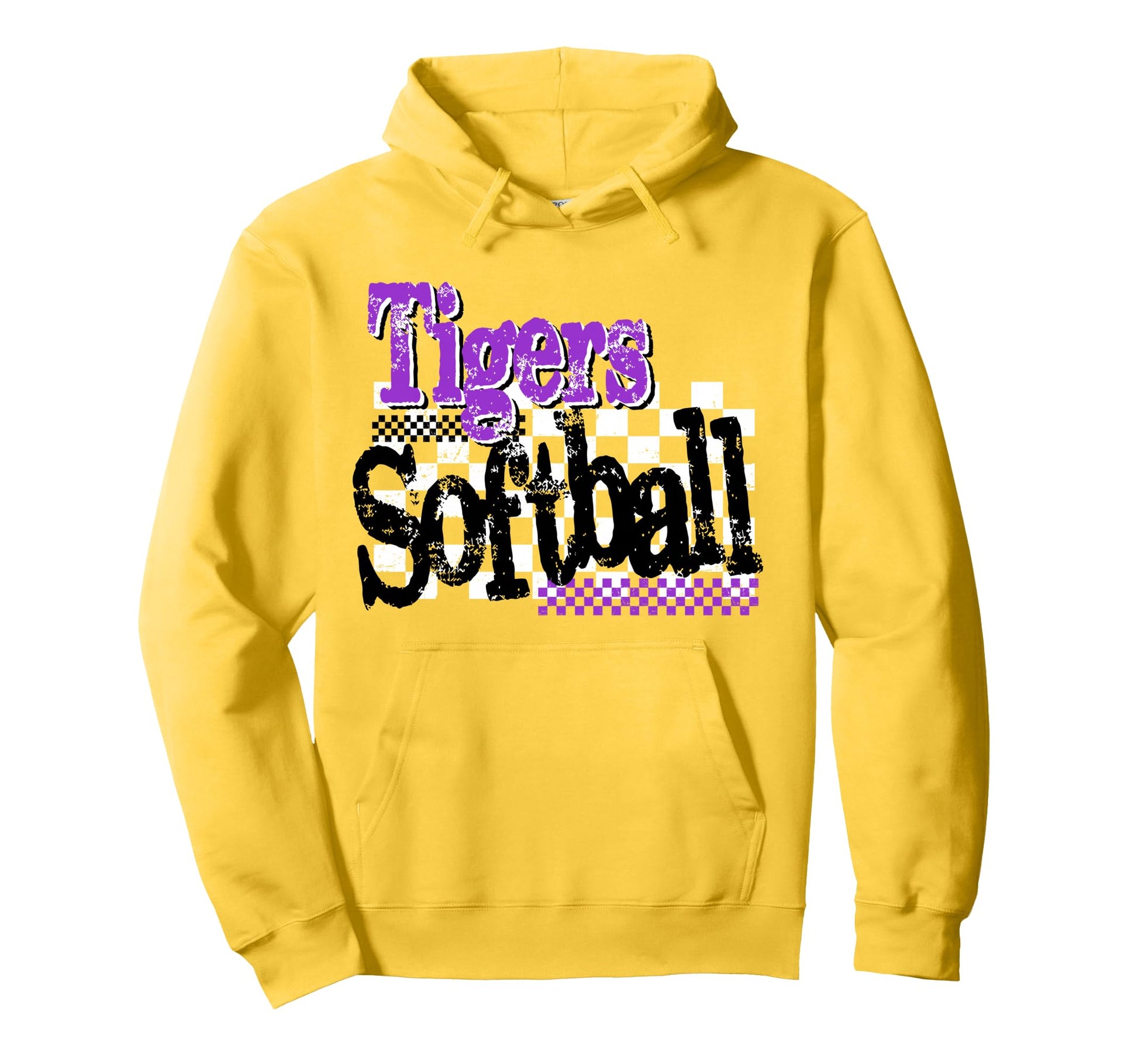 Tigers Softball Mom Purple Tiger Pride Hoodie - Streetwear Style Unisex - T-Shirt, Sweatshirt, Hoodie