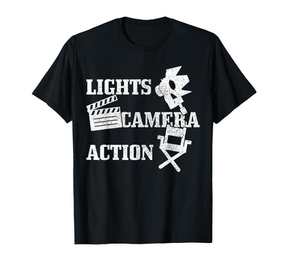 Film Director Film Cameraman Lights T-Shirt - Novelty Apparel Men Women - T-Shirt, Sweatshirt, Hoodie