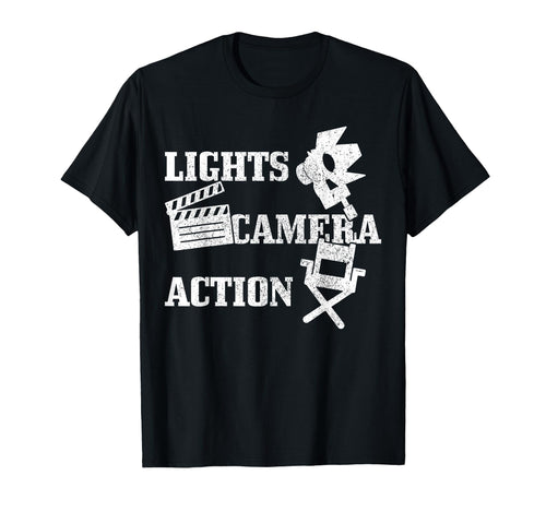 Film Director Film Cameraman Lights T-Shirt - Novelty Apparel Men Women - T-Shirt, Sweatshirt, Hoodie