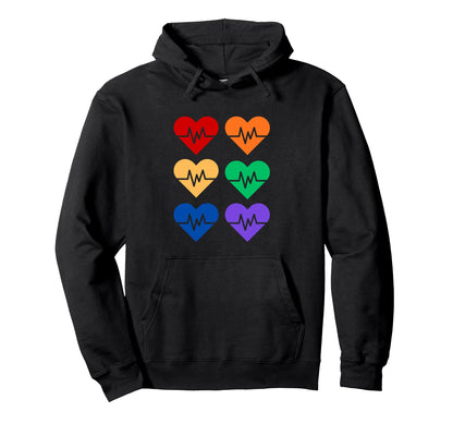 Gay Pride Nurse Healthcare Worker Cna Hoodie - Trendy Graphic for Adults - T-Shirt, Sweatshirt, Hoodie