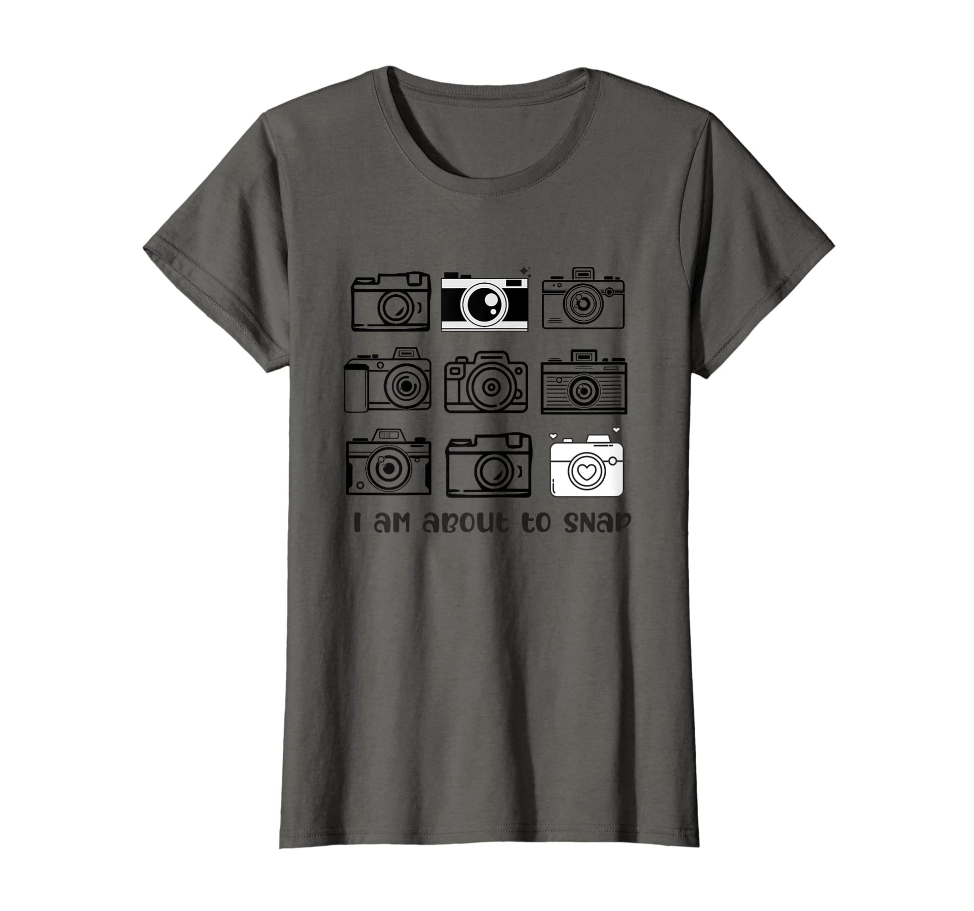 Womens I Am About To Snap Cameras T-Shirt - Aesthetic Graphic Men Women - T-Shirt, Sweatshirt, Hoodie