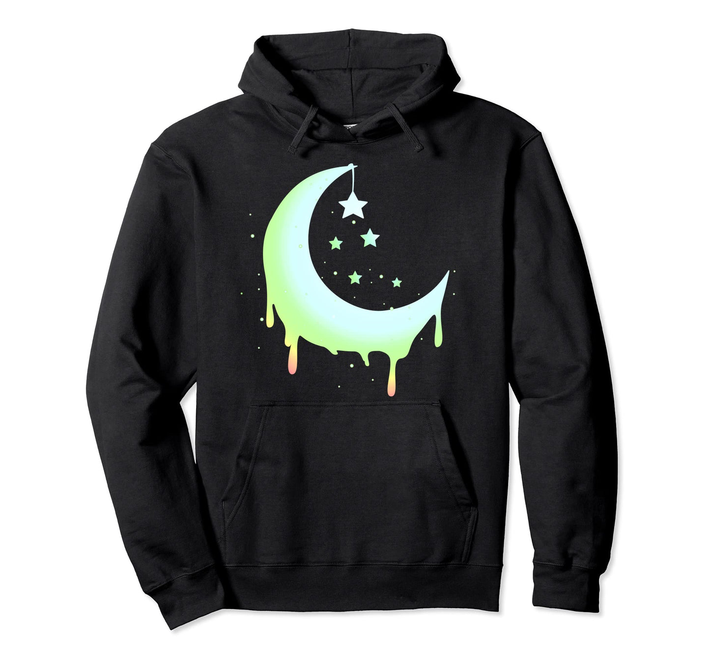 Pastel Moon Goth Vaporwave Hoodie - Casual Everyday Wear for Adults - T-Shirt, Sweatshirt, Hoodie