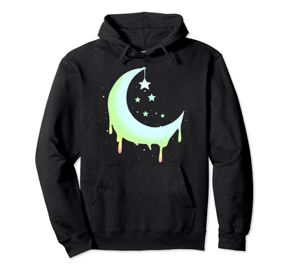 Pastel Moon Goth Vaporwave Hoodie - Casual Everyday Wear for Adults - T-Shirt, Sweatshirt, Hoodie