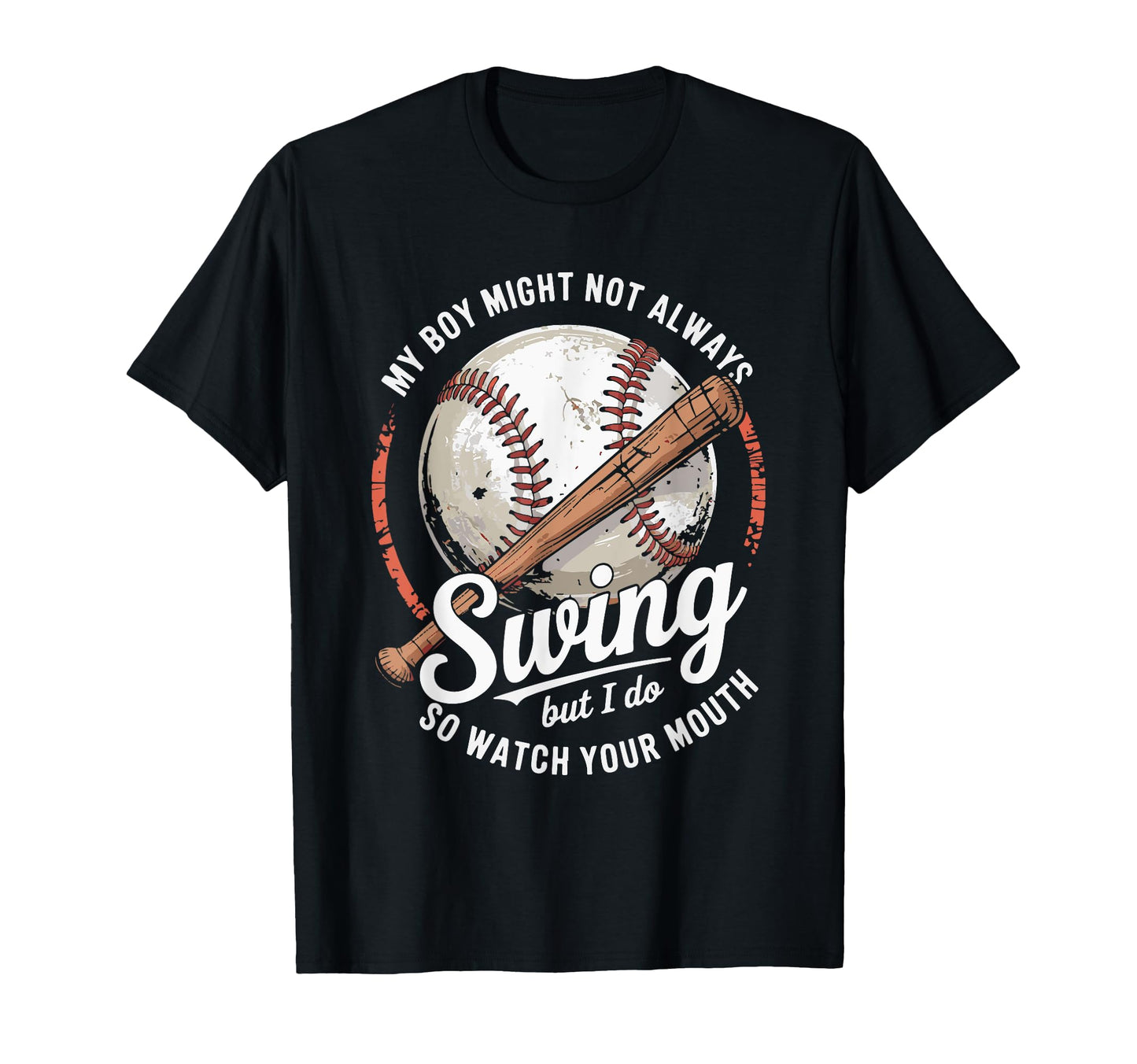 Funny Baseball Parent Swing Joke T-Shirt - Trendy Graphic Men Women - T-Shirt, Sweatshirt, Hoodie