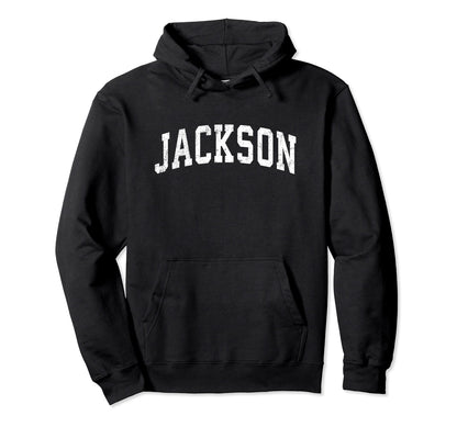 Jackson Mississippi Ms Varsity Sports Text Hoodie - Graphic Print Men Women - T-Shirt, Sweatshirt, Hoodie