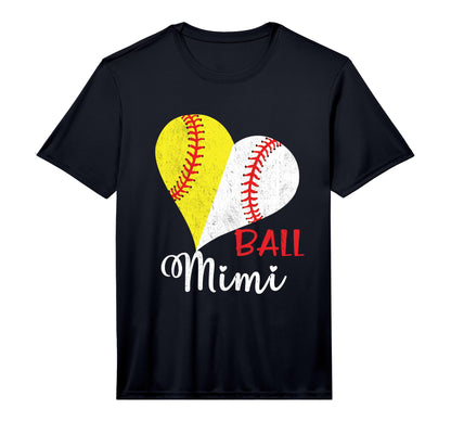 Mens Ball Mimi Softball Baseball Lover T-Shirt - Minimalist Print Unisex - T-Shirt, Sweatshirt, Hoodie