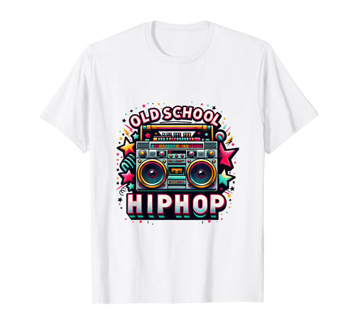 80S Boombox Old School Hip Hop T-Shirt - Trendy Graphic Men Women - T-Shirt, Sweatshirt, Hoodie