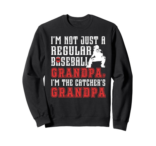 Im Baseball Catcher Grandpa Baseball Sweatshirt - Graphic Print Unisex - T-Shirt, Sweatshirt, Hoodie