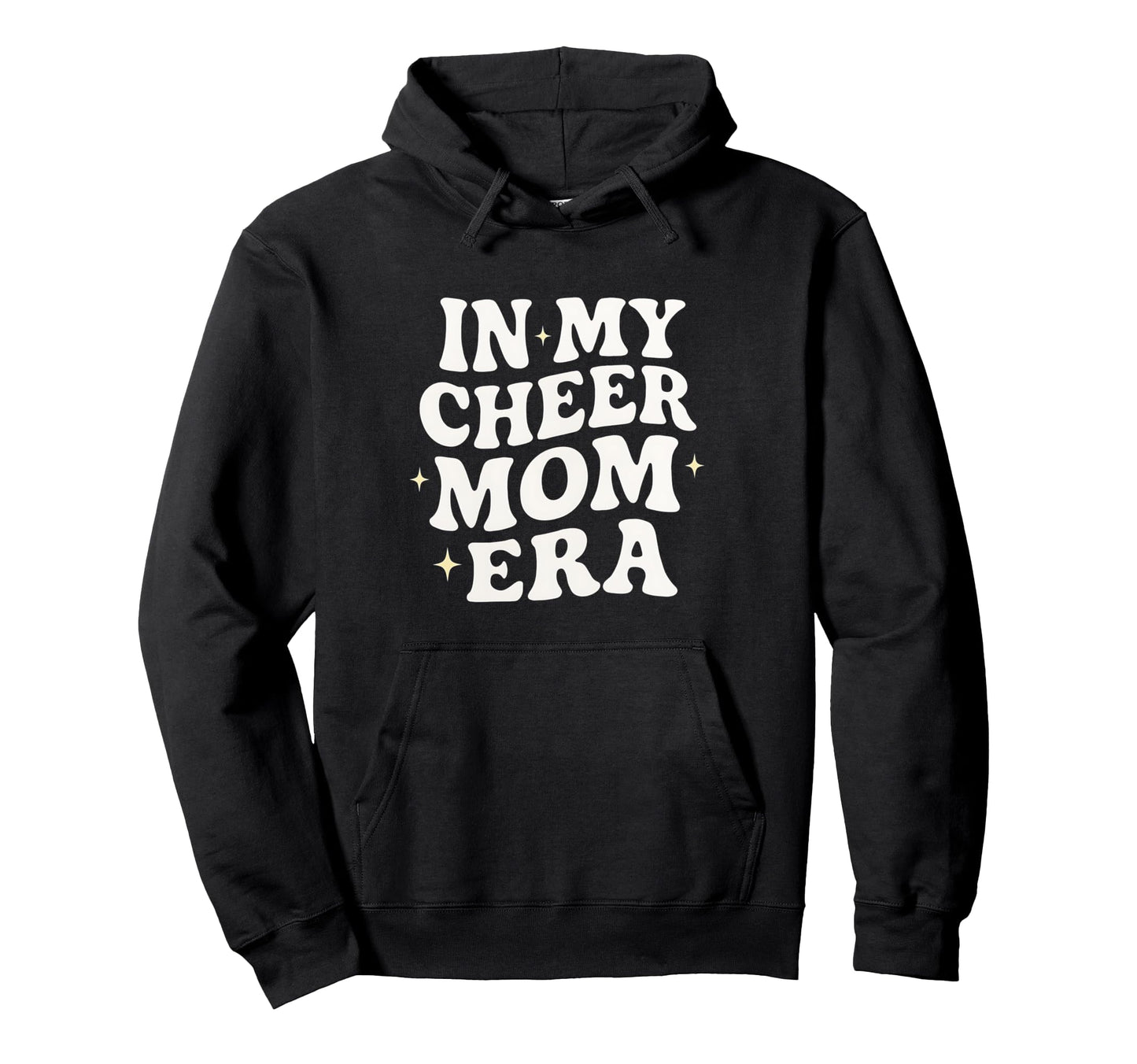 My Cheer Mom Era Groovy Cheer Mom Hoodie - Novelty Apparel for Adults - T-Shirt, Sweatshirt, Hoodie