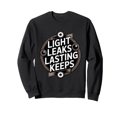 Through Lens We Live Twice Camera Sweatshirt - Unique Graphic Unisex - T-Shirt, Sweatshirt, Hoodie