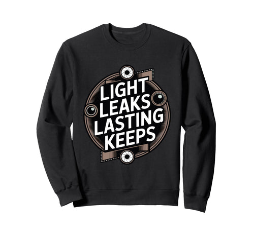 Through Lens We Live Twice Camera Sweatshirt - Unique Graphic Unisex - T-Shirt, Sweatshirt, Hoodie
