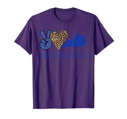 Peace Love Kentucky T-Shirt - Custom Art Print Unisex - T-Shirt, Sweatshirt, Hoodie