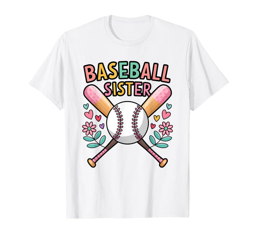 Baseball Sister Family Matching T-Shirt - Graphic Print for Adults - T-Shirt, Sweatshirt, Hoodie