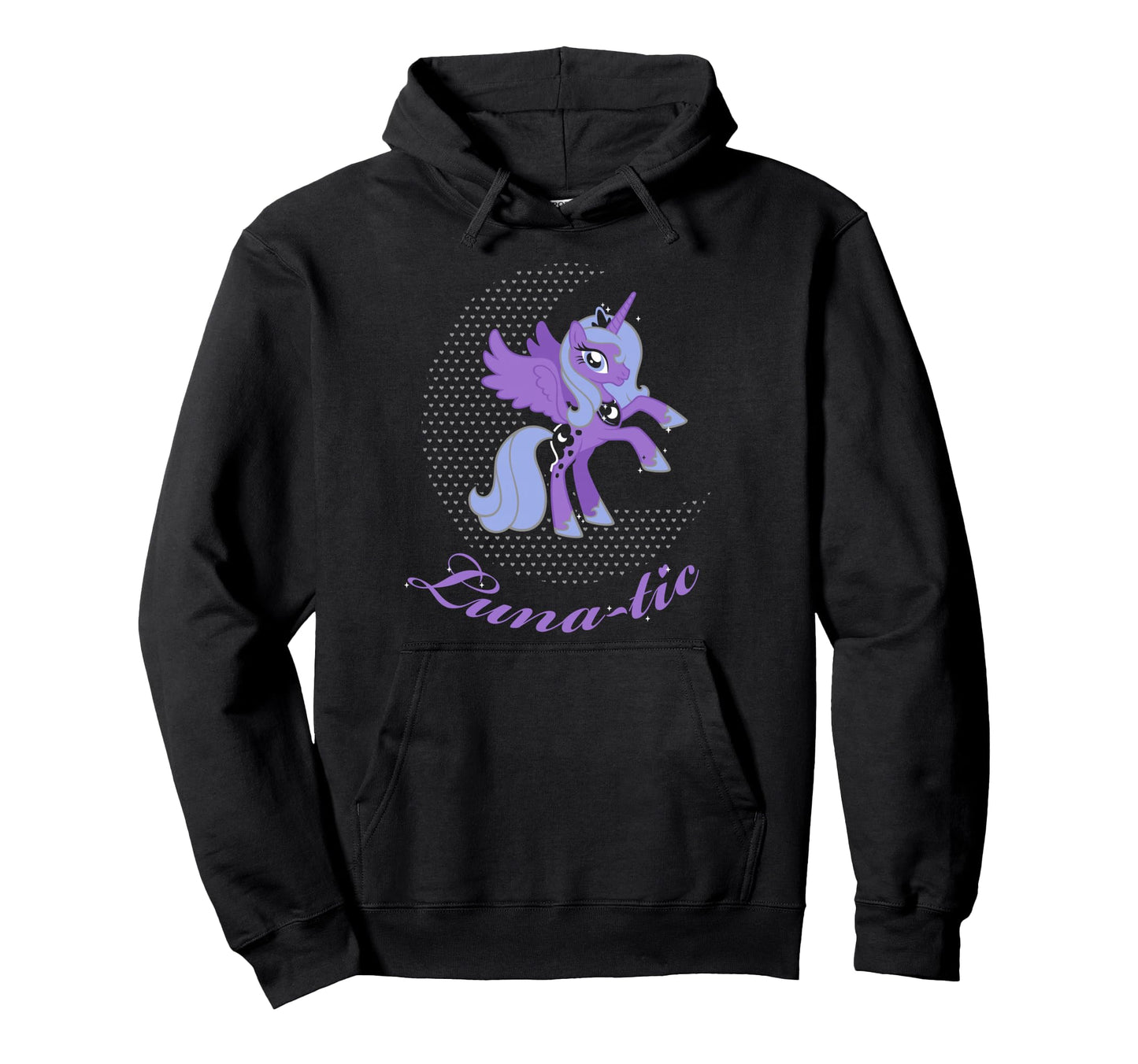 Luna Tic Rarity Fluttershy Rainbow Hoodie - Fun Novelty Design for Adults - T-Shirt, Sweatshirt, Hoodie
