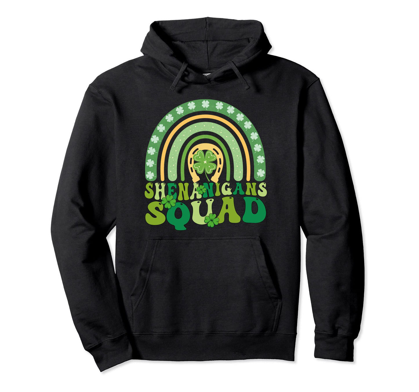Shenanigans Squad Rainbow Groovy St Hoodie - Fun Novelty Design Men Women - T-Shirt, Sweatshirt, Hoodie