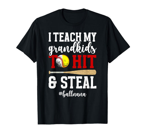 Ball Nana Funny Baseball Softball T-Shirt - Aesthetic Graphic for Adults - T-Shirt, Sweatshirt, Hoodie